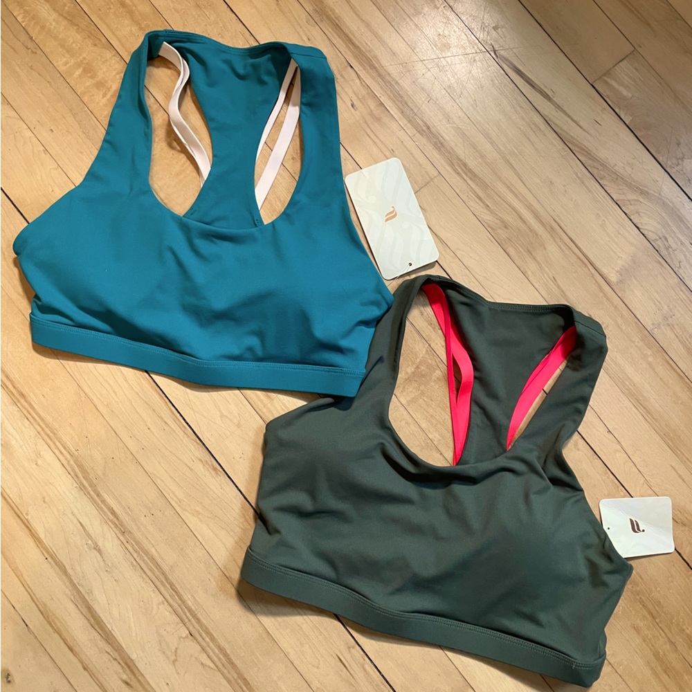 Fabletics sports bras, two pair, buy as set or separately  *NWT* Size M